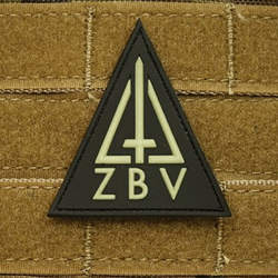 Nášivka MILITARY POLICE ZBV TRIANGLE plast GLOW IN THE DARK