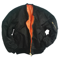 Bunda bomber MA1 BASIC ČERNÁ velikost M