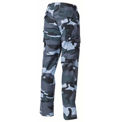 Kalhoty US střih BDU SKY BLUE CAMO velikost L