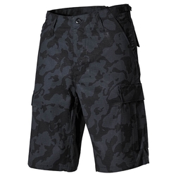 Kraťasy US střih BDU rip-stop NIGHTCAMO velikost L