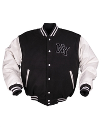 Bunda NY baseball ČERNO/BÍLÁ velikost 3XL