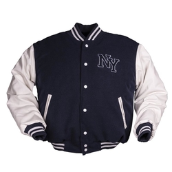 Bunda NY baseball MODRO/BÍLÁ velikost 3XL
