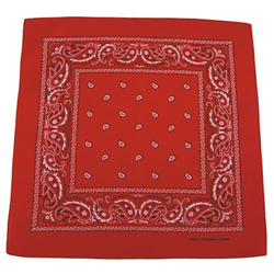 Šátek BANDANA 55x55 cm ČERVENÁ/BÍLÁ