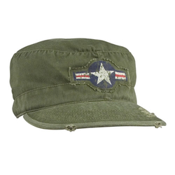 Čepice VINTAGE FATIGUE AIR CORP ZELENÁ velikost L