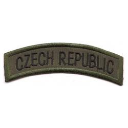 Nášivka domovenka CZECH REPUBLIC - OLIV