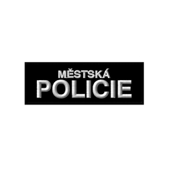 Nášivka MĚSTSKÁ POLICIE malá velcro ČERNÁ