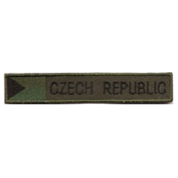 Nášivka CZECH REPUBLIC S VLAJKOU - ZELENÁ