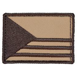 Nášivka VLAJKA ČR PRUHY velcro 7,5 x 5,5 cm DESERT