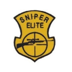 Nášivka SNIPER ELITE s odstřelovací puškou ŽLUTÁ