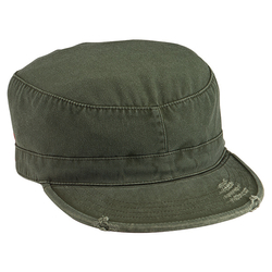 Čepice VINTAGE FATIGUE ZELENÁ velikost L