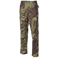 Kalhoty US střih BDU rip-stop VEGETATO WOODLAND