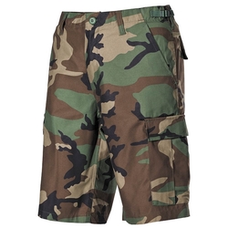 Kraťasy US střih BDU boční kapsy WOODLAND