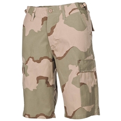 Kraťasy US střih BDU rip-stop 3-COL DESERT velikost L