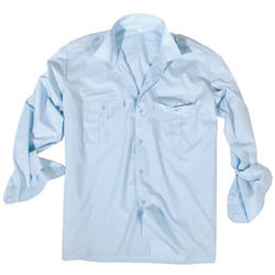 Košile SERVIS dlouhý rukáv na knoflíky SVĚTLE MODRÁ velikost XL
