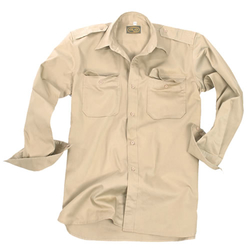 Košile TROPICAL na knoflíky KHAKI velikost 3XL