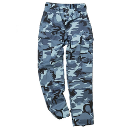 Kalhoty US BDU POLY polní SKY BLUE CAMO velikost L