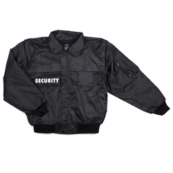 Bunda SECURITY s vložkou a odepín. rukávy ČERNÁ velikost 3XL