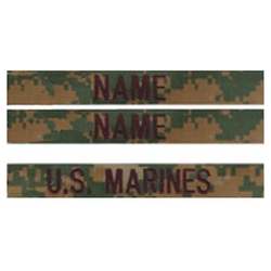 Nášivky U.S MARINES sada 3ks MARPAT WOODLAND