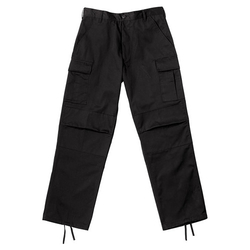 Kalhoty BDU RELAXED ZIPPER FLY ČERNÉ velikost 4XL