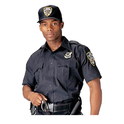 Košile POLICIE A SECURITY krátký rukáv NÁM.MODRÁ velikost 3XL