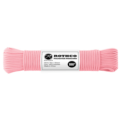 Šňůra PARACORD polyester 550LB 30m 4mm RŮŽOVÁ