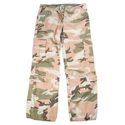 Kalhoty dámské VINTAGE PINK CAMO velikost XXL