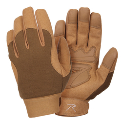 Rukavice MILITARY MECHANICS COYOTE BROWN velikost L