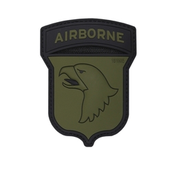 Nášivka 3D plastová AIRBORNE 101 ZELENÁ