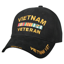 Čepice DELUXE VIETNAM VETERAN baseball ČERNÁ