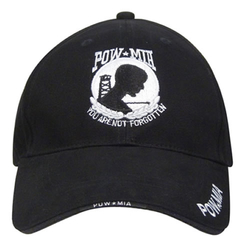 Čepice DELUXE POW/MIA baseball ČERNÁ