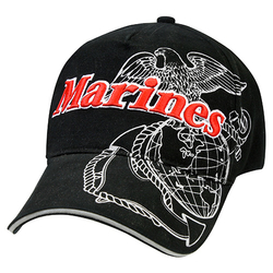 Čepice DELUXE US.MARINES baseball ČERNÁ