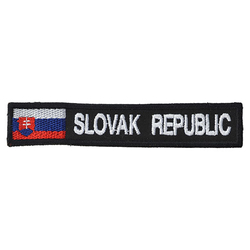 Nášivka SLOVAK REPUBLIC + VLAJKA - BAREVNÁ