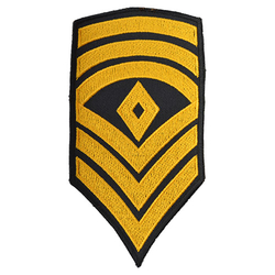 Nášivka US hodnost FIRST SERGEANT - ZLATÁ