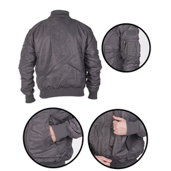 Bunda pilotní US TACTICAL ŠEDÁ velikost 3XL