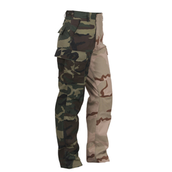 Kalhoty dvoubarevné BDU WOODLAND/3-COL DESERT velikost XXL