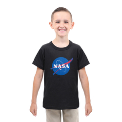 Triko dětské se znakem NASA ČERNÉ