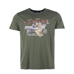 Triko krátký rukáv PIN UP ZELENÉ velikost 3XL