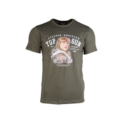 Triko krátký rukáv AVIATOR ZELENÉ velikost 3XL
