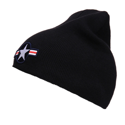 Čepice pletená BEANIE WWII AIR FORCE ČERNÁ