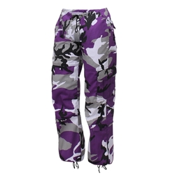 Kalhoty dámské PARATROOPER VIOLET CAMO velikost L