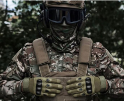 Kvalitní taktické rukavice s ochranou kloubů zelené (L-XL) původně 499 Kč