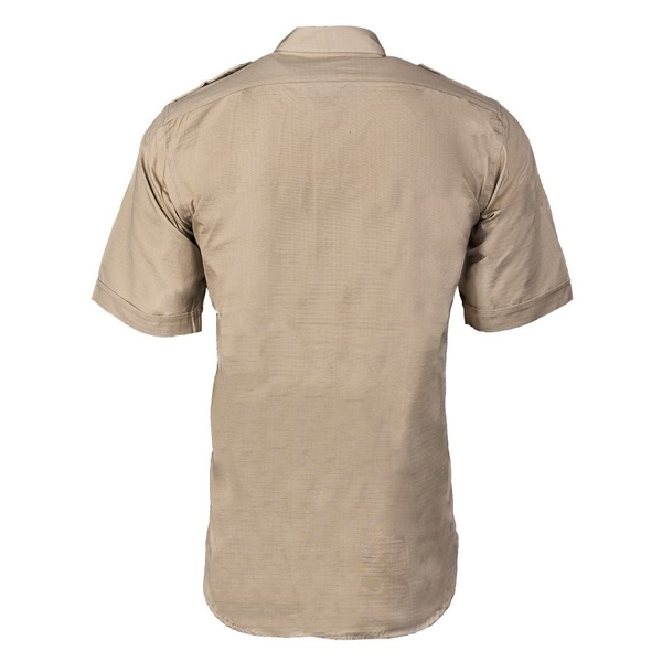 Košile TROPICAL krátký rukáv na knoflíky KHAKI