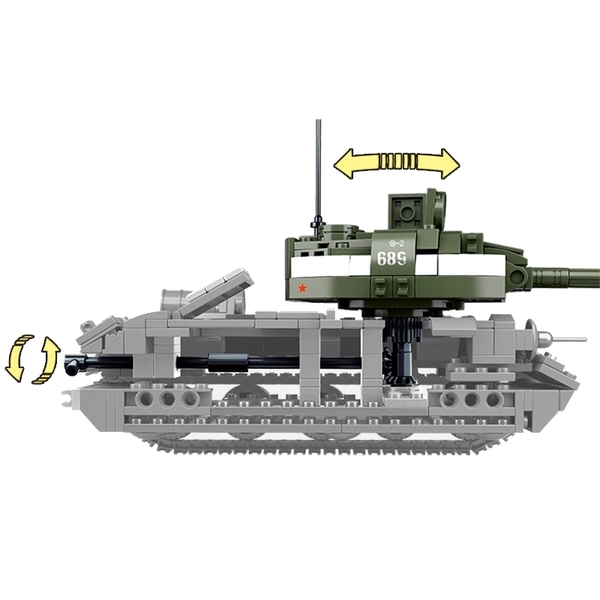 Stavebnice SOVĚTSKÝ TANK T-34/85 2v1